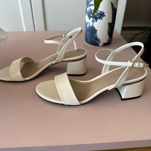Charles&Keith white sandals BNIB